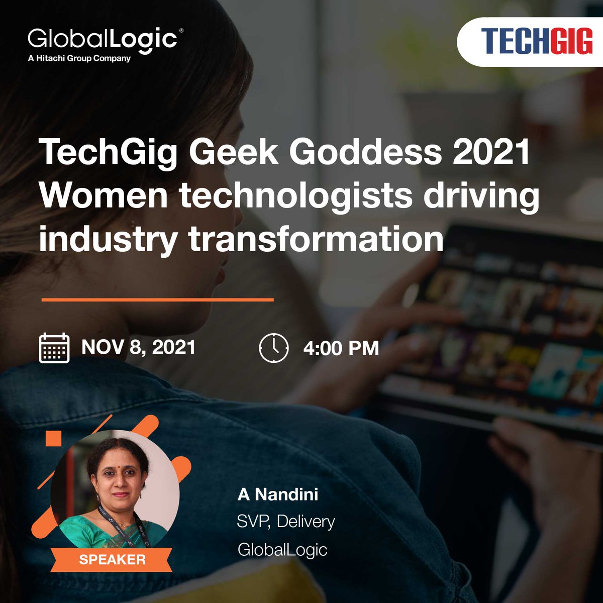 GlobalLogic’s SVP, Delivery - Ashwani Nandini features in TechGig’s Geek Goddess 2021 #firesidechat themed on women technologists driving industry transformation. #techtealk #womenintech #diversity