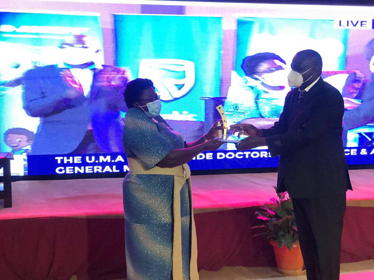 SorotiHospital's tweet photo. Our Senior Consultant Surgeon: Dr. Epodoi Joseph is the winner of this year's "Prof. Alex Mwa Odonga Award of Clinical Excellence" in  Strengthening Health care services. He was recognised during the Annual Grande Doctors Conference by @TheUMAofficial graced by Hon. @MorikuJoyce https://t.co/php0ssos2H