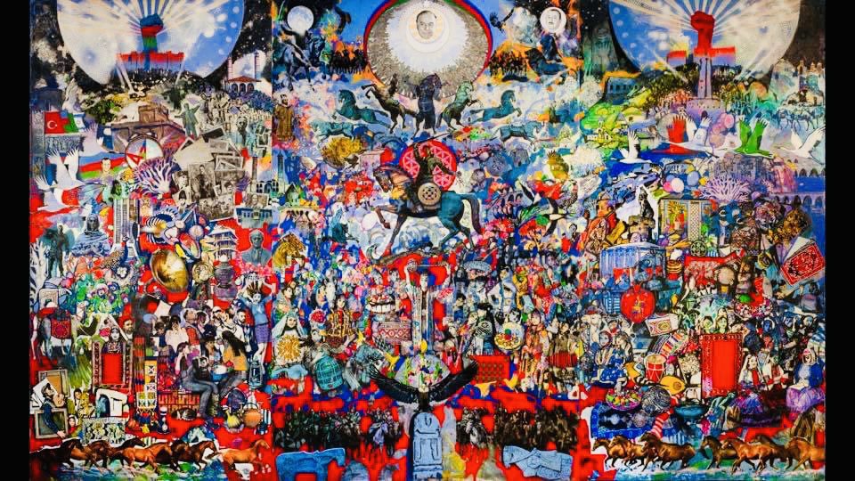 aytan_aliyeva_'s tweet photo. Art dedicated to the victory of #Azerbaijan in #Karabakh by famous painter #SakitMammadov reflects the general historical summary of independent Azerbaijan 🇦🇿

PS:look at the details 
#VictoryDayinAzerbaijan #KarabakhisAzerbaijan #ZəfərGünü #Shusha #MondayMotivation #Turkey #Baku https://t.co/cvcCxTs2Xi