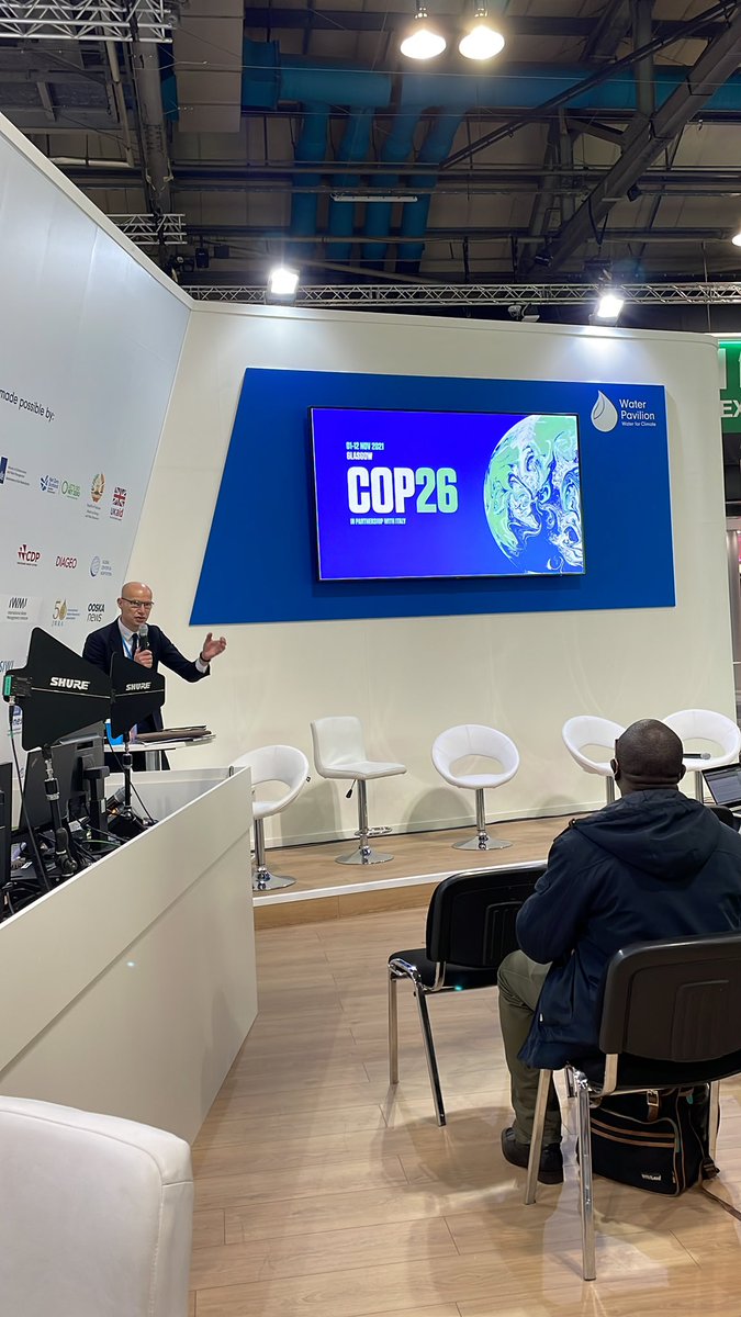 oxfordwater's tweet photo. #Glasgow #COP26 week 2 is here. The water pavilion is displayed for the first time in COP. Today’s theme is Adaptation and Resilience day. So excited to be following what is happening in Bluezone in person. Do tune in to the water and climate events https://t.co/nsOwzKTqfC. https://t.co/0fN7s0WS52