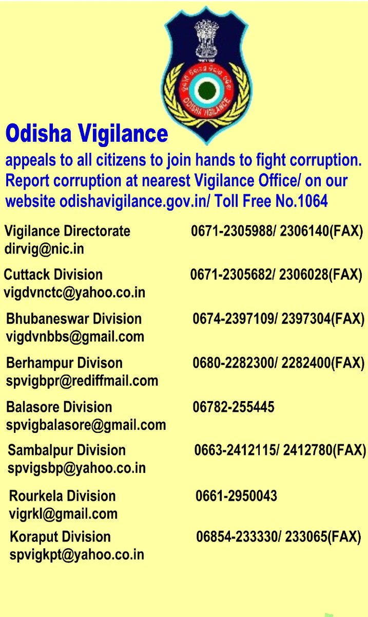 Odisha Vigilance tweet media