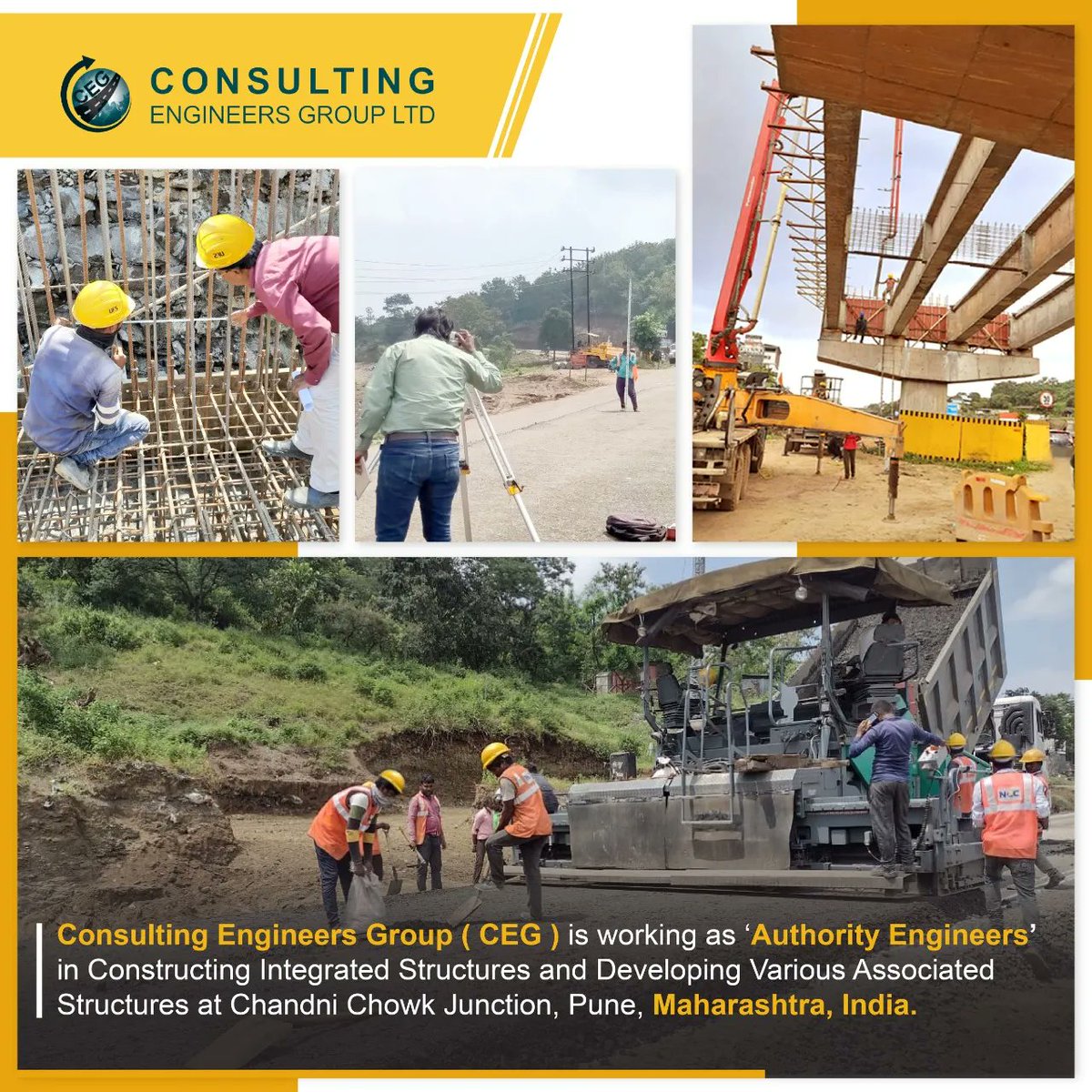 cegindia's tweet photo. @cegindia is working as 'Authority Engineers' in constructing integrated structures and developing various associated structures on both sides of #chandnichowk Junction of the NH-4 in Pune, Maharashtra, India.

#CEG #AuthorityEngineers #NationalHighway #Pune #Maharashtra #JoinCEG https://t.co/yeXyg0HiYz
