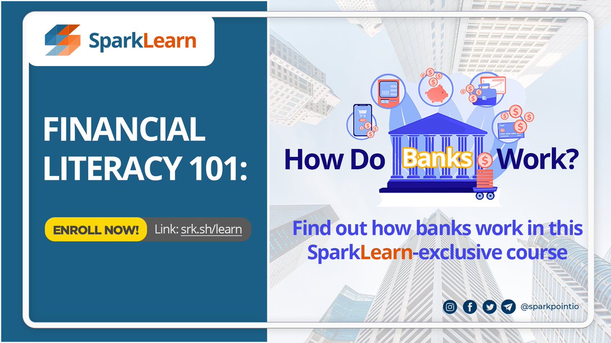 sparkpointio's tweet image. Did you know that 71% of Filipino adults remain unbanked? That is according to the survey conducted by the Central Bank of the Philippines in 2019.
Know how banks work by enrolling at our FREE course here: srk.sh/learn.
#SparkLearn #SparkPoint