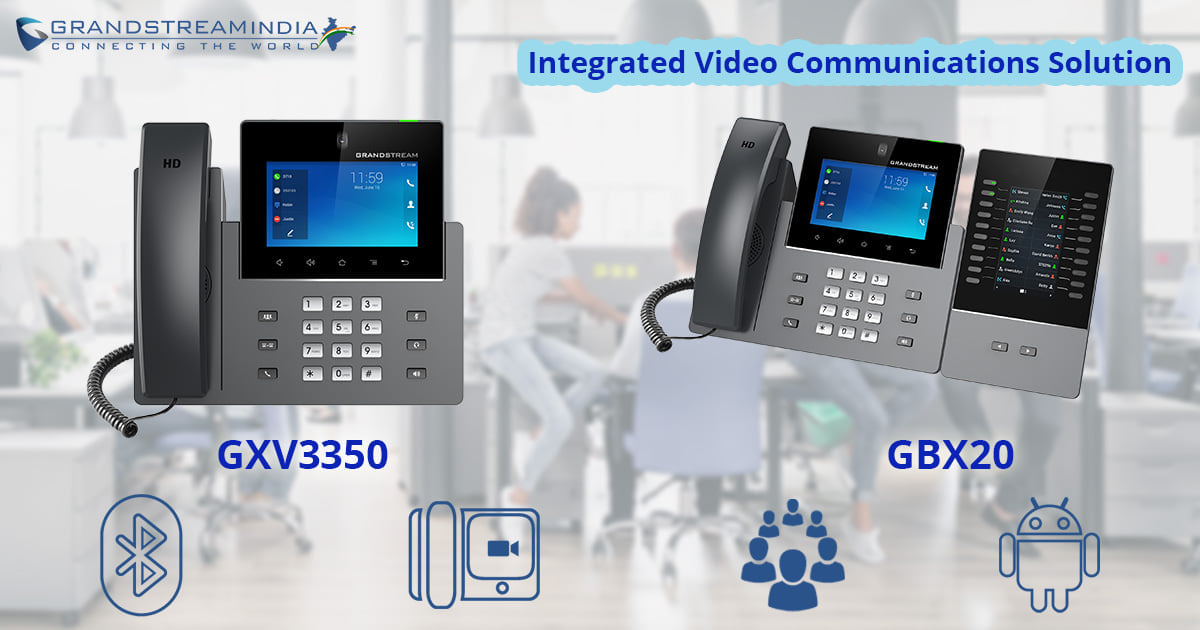 Grandstream_ind's tweet image. Integrated Video Communications solutions!
The GXV3350 IP Video Phone for Android combines a 16-line IP video phone with a multi-platform video collaboration solution and the functionality of an Android tablet to offer an all-in-one communications solution.
#GXV3350 #IPVideoPhone