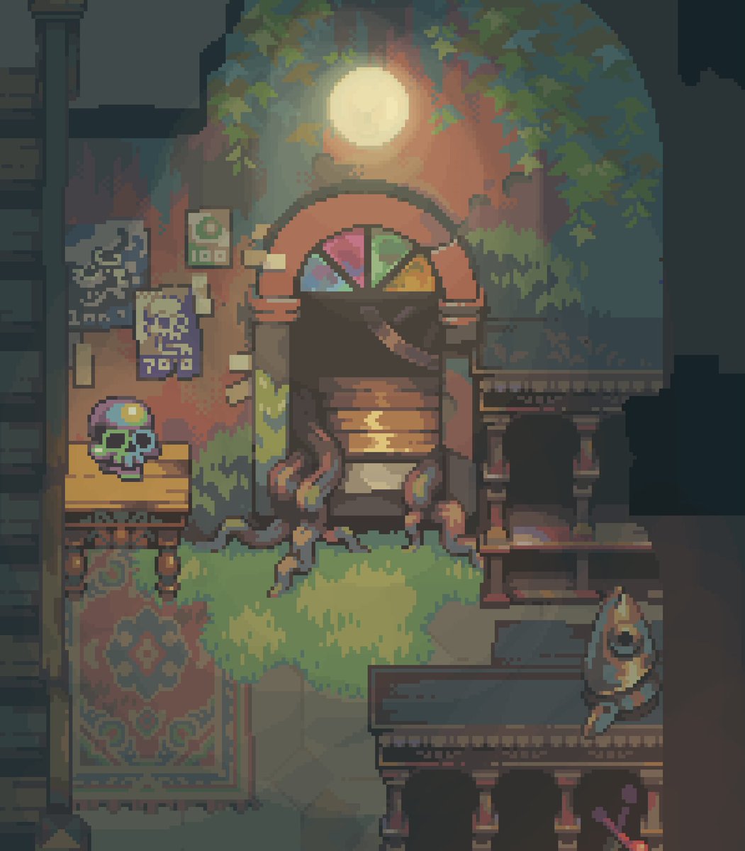 a dungeon entrance #PixelArt #indiedev