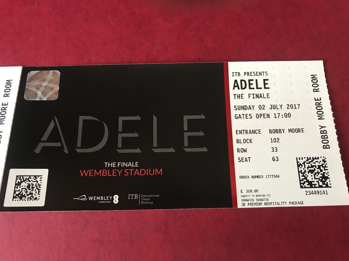 EricSkilton's tweet photo. Just a tad p***ed off reading about “celebs” in the audience for @Adele  concert. Still got my unused 2017 ticket from cancelled concert. Was promised priority for next event but #didlysquat form ⁦@AdeleAccess⁩ https://t.co/5Ye3sIsp8C