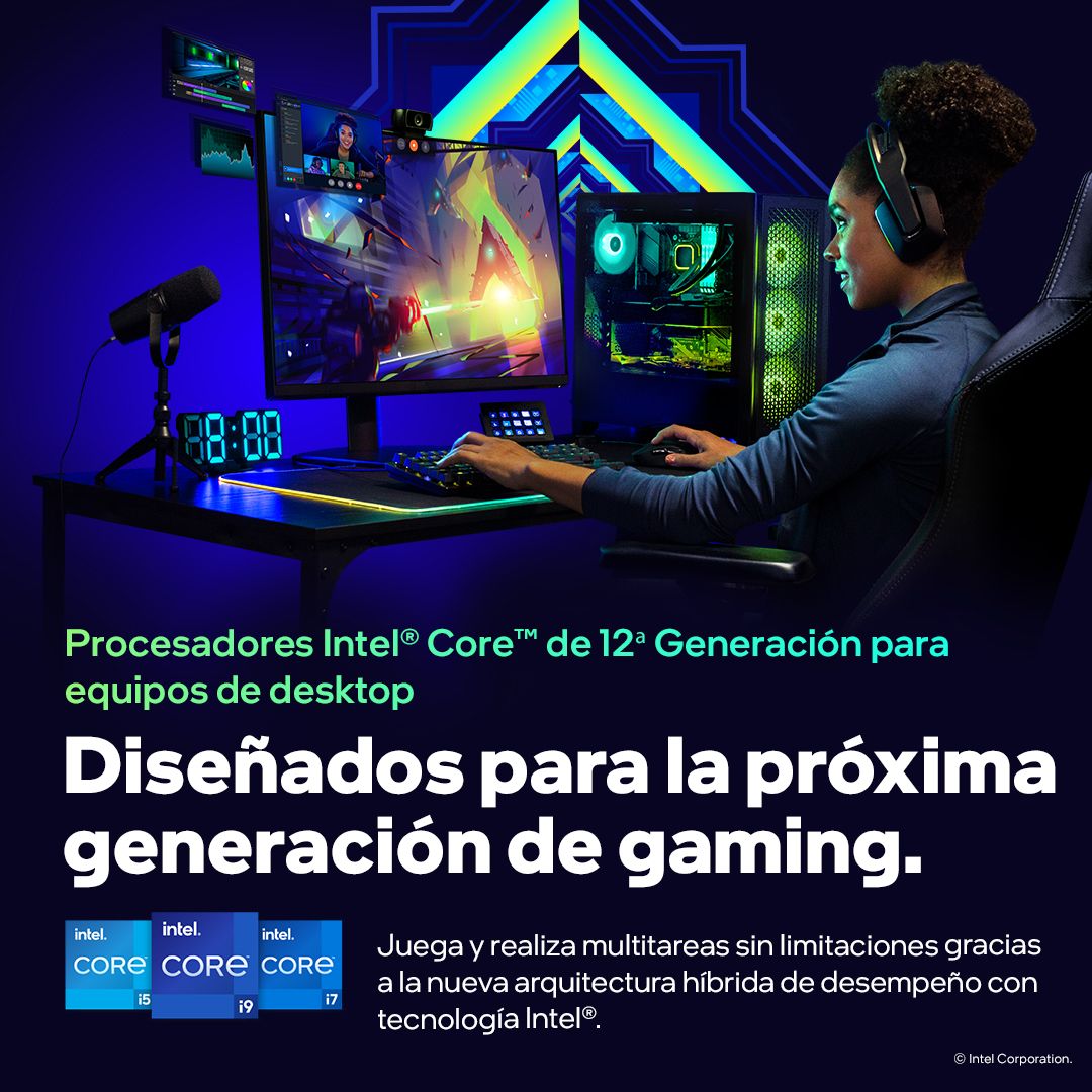 antartimedia's tweet photo. 😎Una nueva forma de jugar
Ya están aquí los procesadores de Intel Core 12ª Generación 😱 
Los procesadores desbloqueados Intel® Core™ de 12ᵃ Generación combinan núcleos de desempeño para elevar tu experiencia de gaming con núcleos eficientes que se encargan de todo lo demás. https://t.co/VuwQKxdkQG