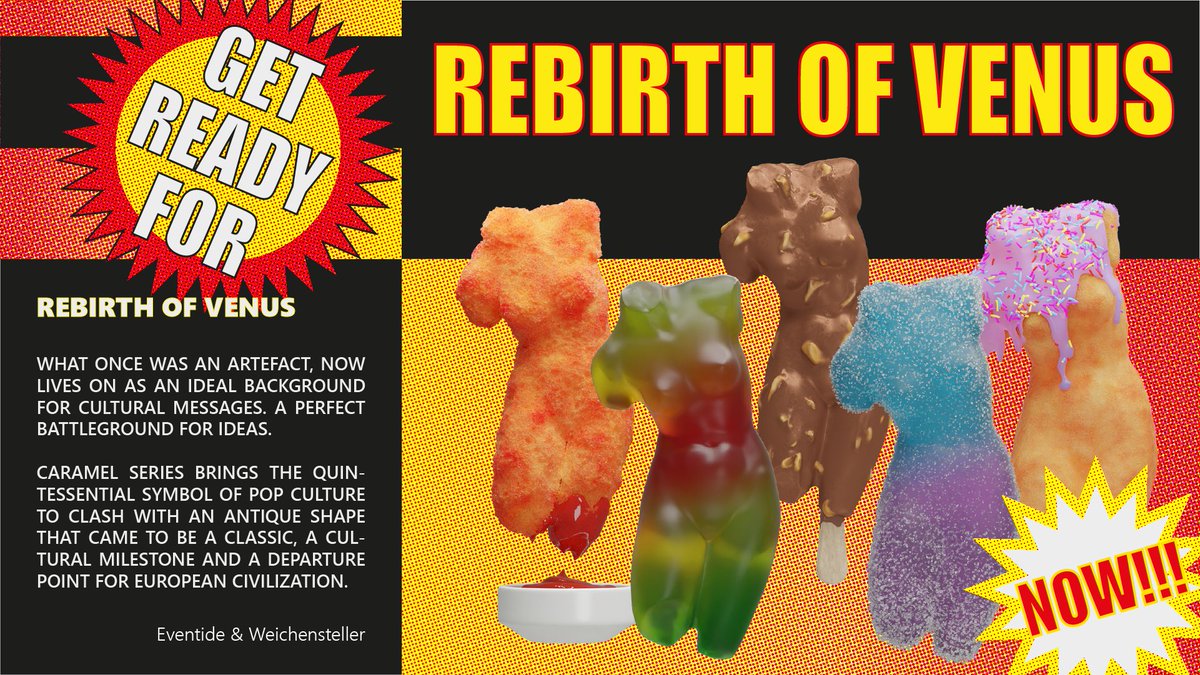 Rebirth_Venus's tweet photo. Hey! Its an announcement of an #NFT project. It will be more than a pure #collectibles thing, an #art project with seral delivery. We want you to have fun with the concepts of value, #rarity, looking at how it's all sweet. Lolli&amp;jolly. At least for the first #drop
Have a taste XO https://t.co/4EKmMcz9rm
