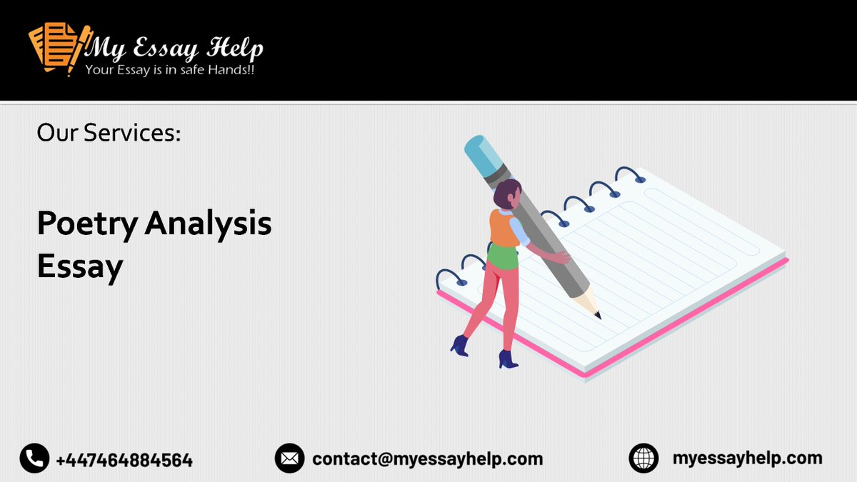 MyEssayHelp2's tweet image. Get Poetry Analysis Essay help from My Essay Help. My Essay Help is the one-stop destination for the required help for writing any type of essays online.

#essayhelp 
#essaywriter 
#myessayhelp