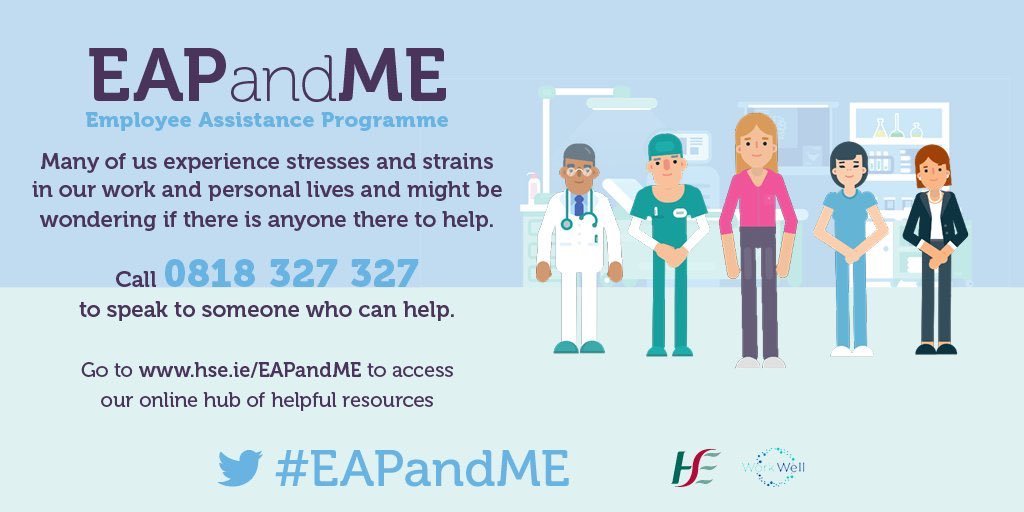 HSE_HR's tweet photo. The Employee Assistance Programme is a free, confidential and independent service for all HSE staff. 

If you’re experiencing any issues that may be affecting your mental health, job performance or home life, call 0818 327 327 to speak to someone who can help.

#KeepWell https://t.co/scuVzPJzKu