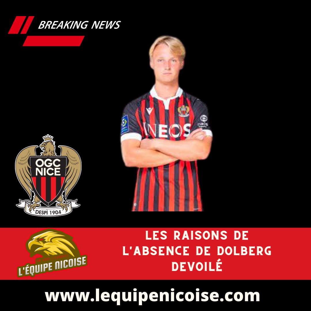 lequipenicoise's tweet photo. Voilà les raisons de l’absence de Dolberg #ogcnice #nissa #nice06 #cotedazur #ligue1 #danemark #danois #actufootball #infofoot https://t.co/GU6QLDAc4B https://t.co/E6tXtgMi5N