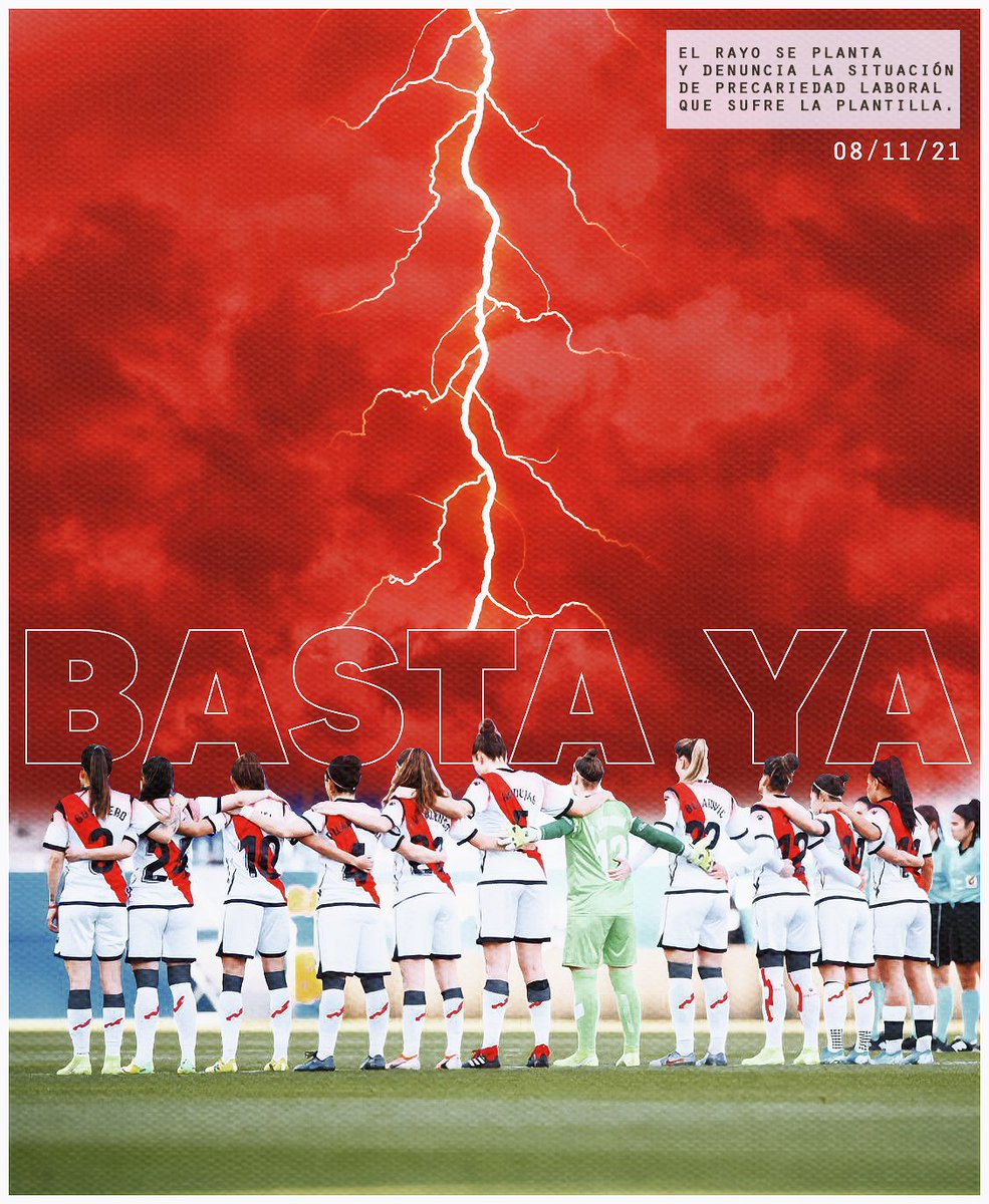 cchantalreyes's tweet photo. 📰 La portada #FutFem del lunes es para el @RayoFemenino. Todo mi apoyo.

✖️ Sin delegado, material deportivo, ni servicios médicos, sin acceso al parking y al gimnasio, nóminas tardías, futbolistas sin casa... Intolerable, ¿para cuándo soluciones? 

🎨 https://t.co/Wmn7KRIoQt https://t.co/0SuCLKeSud