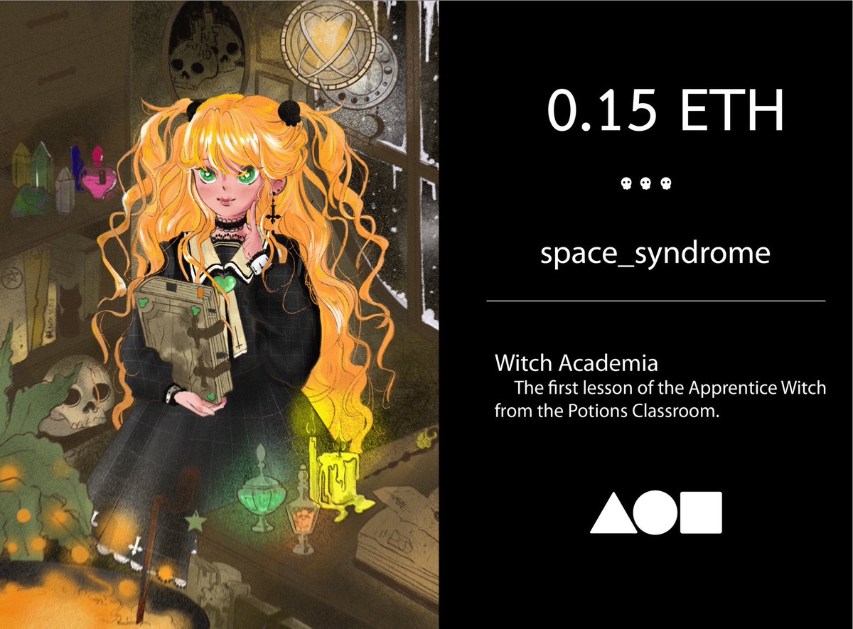 space_syndrome's tweet photo. Witch Academia @withFND 
The first lesson of the Apprentice Witch from the Potions Classroom.
⚫️check it https://t.co/x9zRY3ZJPz
#NFTTHAILAND #NFT #NFTs #nftcollector #NFTCommunity #NFTdrop #NFTlofi #NFTartist #nftanime #nftart #AnimeNFT #Anifam https://t.co/gG3nQSitlQ
