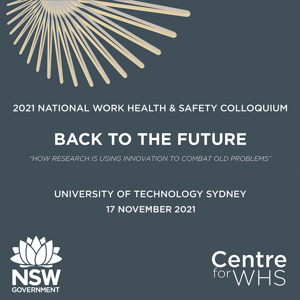 CentreforWHS's tweet photo. Twitter
Are you a researcher or a student with a passion to build a healthy and safe workplace?!! Then you won’t want to miss the 2021 National WHS Colloquium!
Register today: https://t.co/2wZ1UTFuwG https://t.co/pmCd2Uztgn