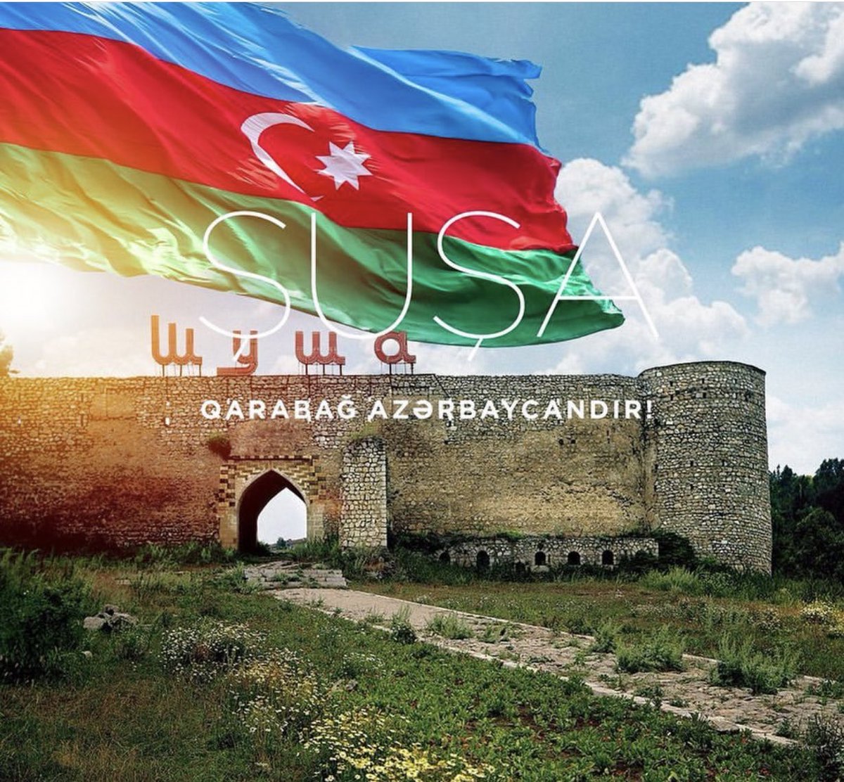 haydarbaloglu1's tweet photo. Karabağ'ın kalbi #Şuşa tam 1 yıl önce bugün Azerbaycan'a kavuştu. 

Can Azerbaycan'ın zafer günü kutlu, daim olsun! 🇹🇷🇦🇿

#KarabağAzerbaycandır https://t.co/33qw96HJ5f