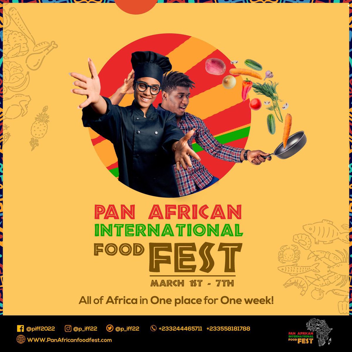 p_iff22's tweet photo. The Biggest African Food Festival is coming off in Accra. Come experience the display of rich african culture through food,music,etc.
#piff22 #food #afrifoodnet #africanfood #africanfoods #africandishes #ghana🇬🇭 #ghanaian #panafrican #panafricanis #festival #foodfestival https://t.co/ibrobtcqz0