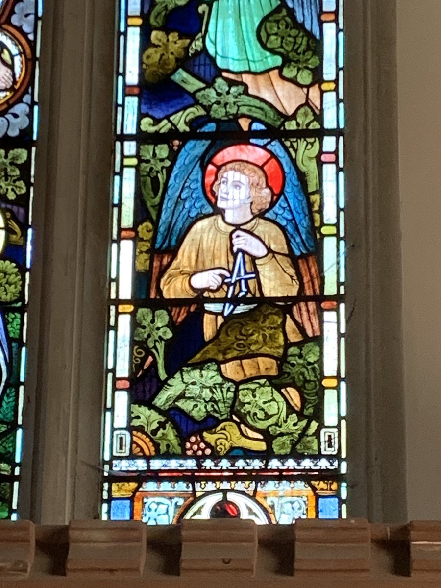 Barb_Drummond's tweet photo. Good morning! Here’s a #musician from the #EastWindow at #LlanbadarnFawr . He’s only playing a #triangle but he’s focused on his task and that of the others. We don’t have to be great artists to enjoy art. Have a great day https://t.co/BHx0o7EAU5