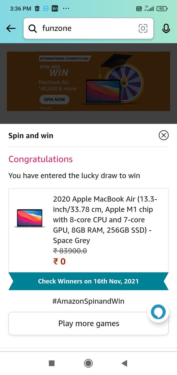 SamsuddinSidd17's tweet photo. #AmazonSpinandWin https://t.co/ForhtLtJzT