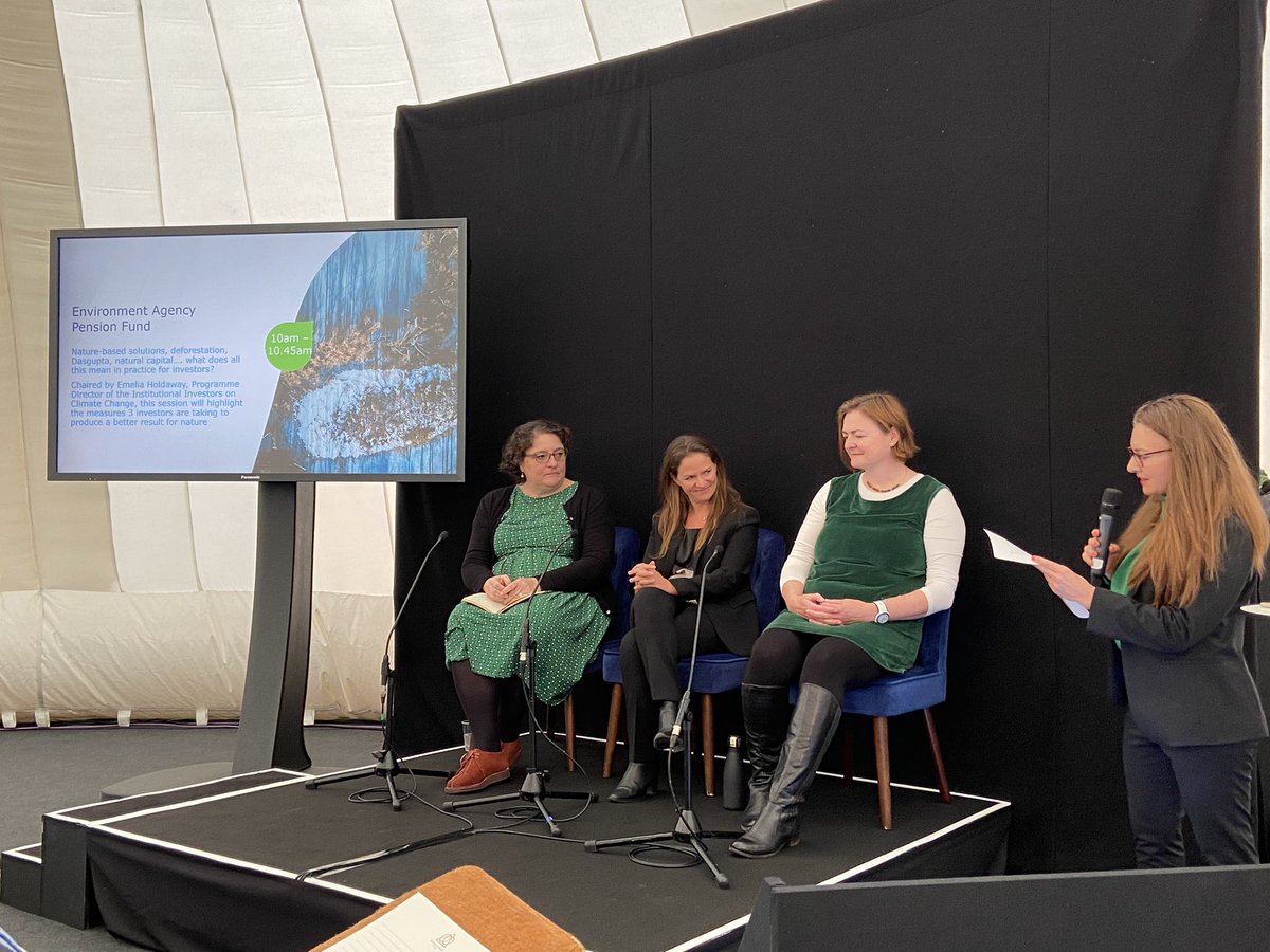 Great panel highlighting the need to consider #biodiversity #NaturePositive by investors  <a href="/COP26/">COP26</a> side event by <a href="/EAPensionFund/">Environment Agency Pension Fund</a> and <a href="/IIGCCnews/">IIGCC</a>