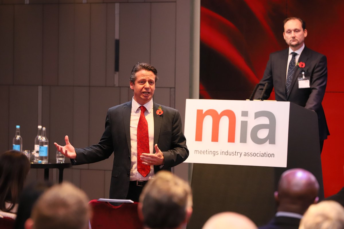 🗣️ Consolidated and credible data is critical for the UK treasury to understand the true economic value of the business meetings and events sector.

Tourism Minister Nigel Huddleston delivers the opening address at our Ignite conference last Thursday.

mia-uk.org/Industry-News/…