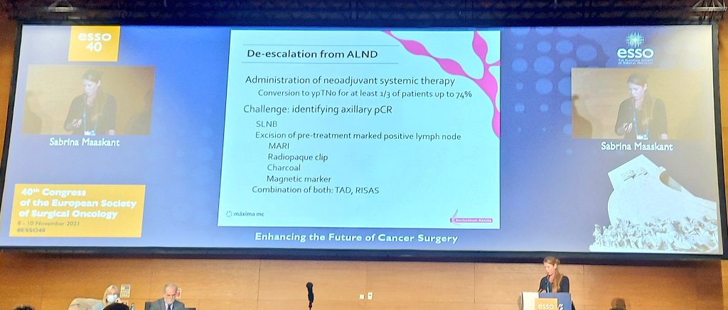 Tips &amp; Tricks for Targeted Axillary Dissection. Great session! #esso40