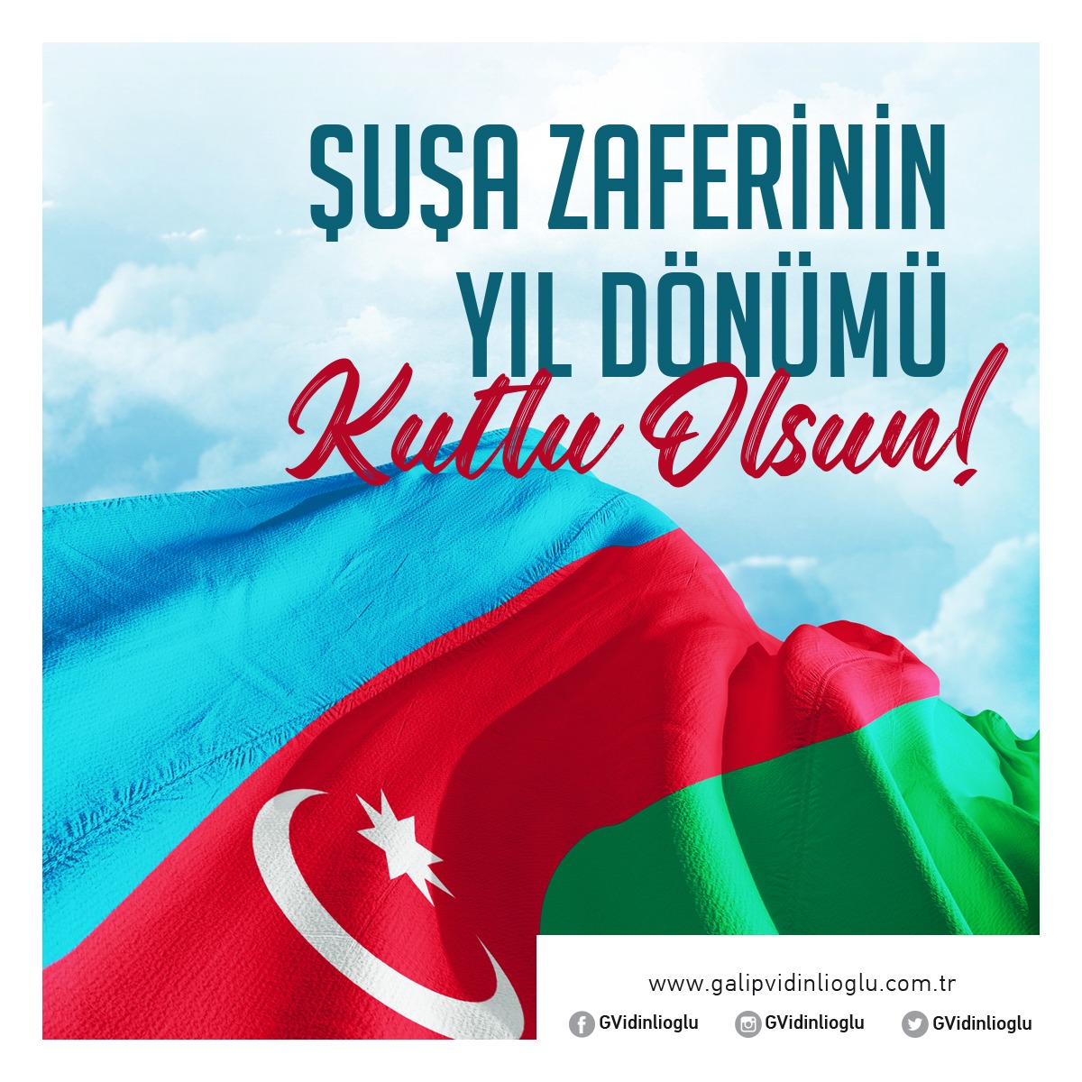 GVidinlioglu's tweet photo. Şuşa’yı 28 yıl sonra işgalden kurtaran Azerbaycan ordusuna selam olsun.
Zafer Günümüz mübarek ola. https://t.co/FkHtCdqQRZ