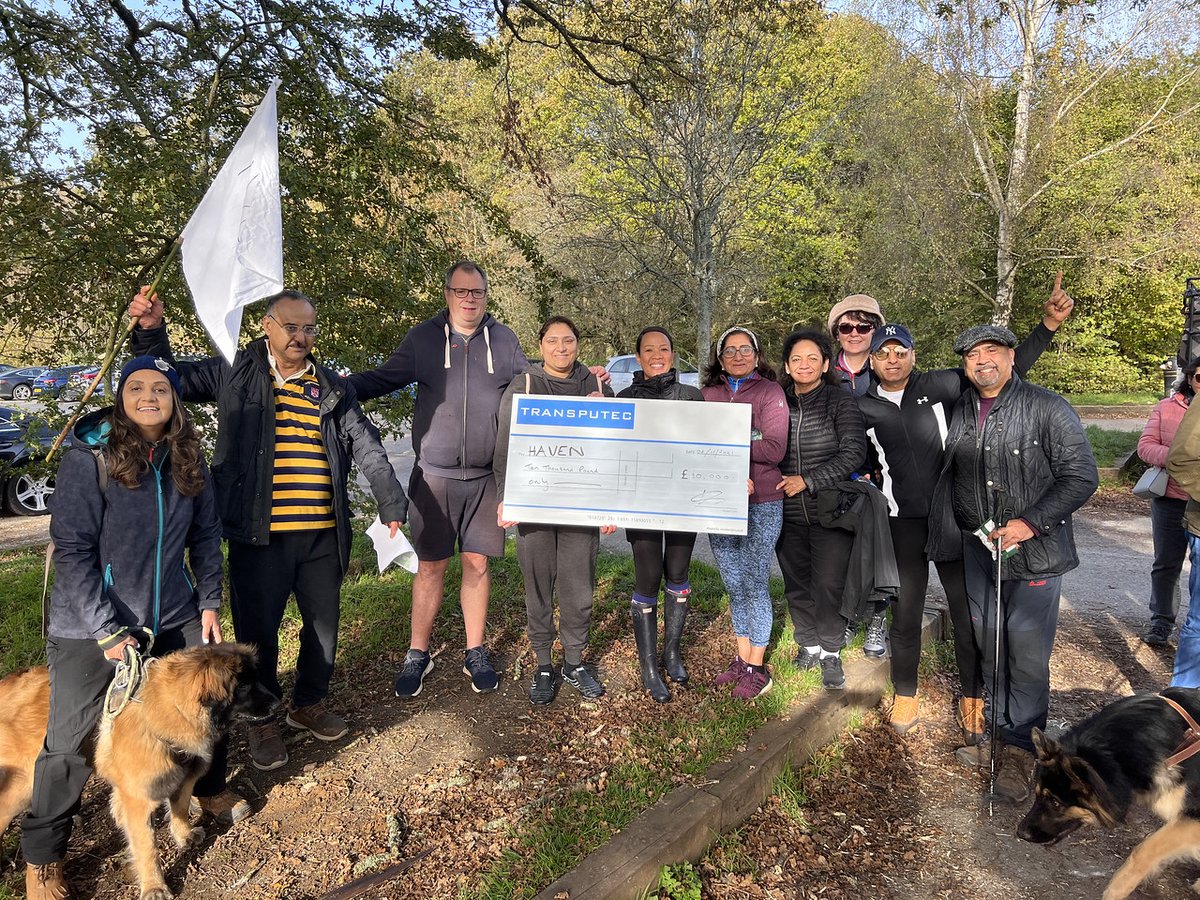 Transputec's tweet photo. The team at Transputec walked 6 miles in support of the Haven Charity this weekend and we are proud to fundraise and donate ยฃ10k to this worthy cause. Learn more about Haven here ๐๐พ https://t.co/NfKqn1aYSH
#fundraising #teamtransputec https://t.co/gdNHVArQH0