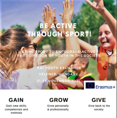 GeaSociale's tweet photo. GEA Cooperativa Sociale offers the possibility to 3 YOUNG PEOPLE (18-30) among youth workers, sport trainers, students who have a high interest in sport and social inclusion to take part in to a YOUTH EXCHANGE in BUDAPEST.🔥
ℹ️For more info and to apply write to:
info@geacoop.org https://t.co/GMlDqT6BmY