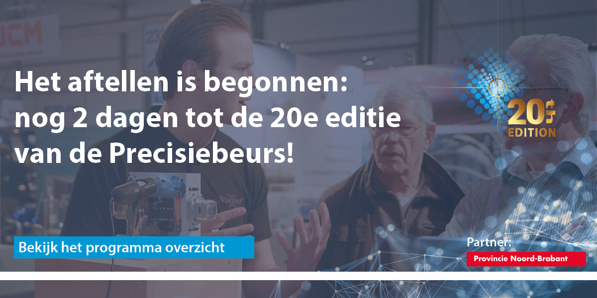 Het is bijna zover: de 20e editie van de Precisiebeurs!
Zien we u ook? okt.to/H69gse 

#precisiebeurs #dspeawards #20jaarprecisiebeurs