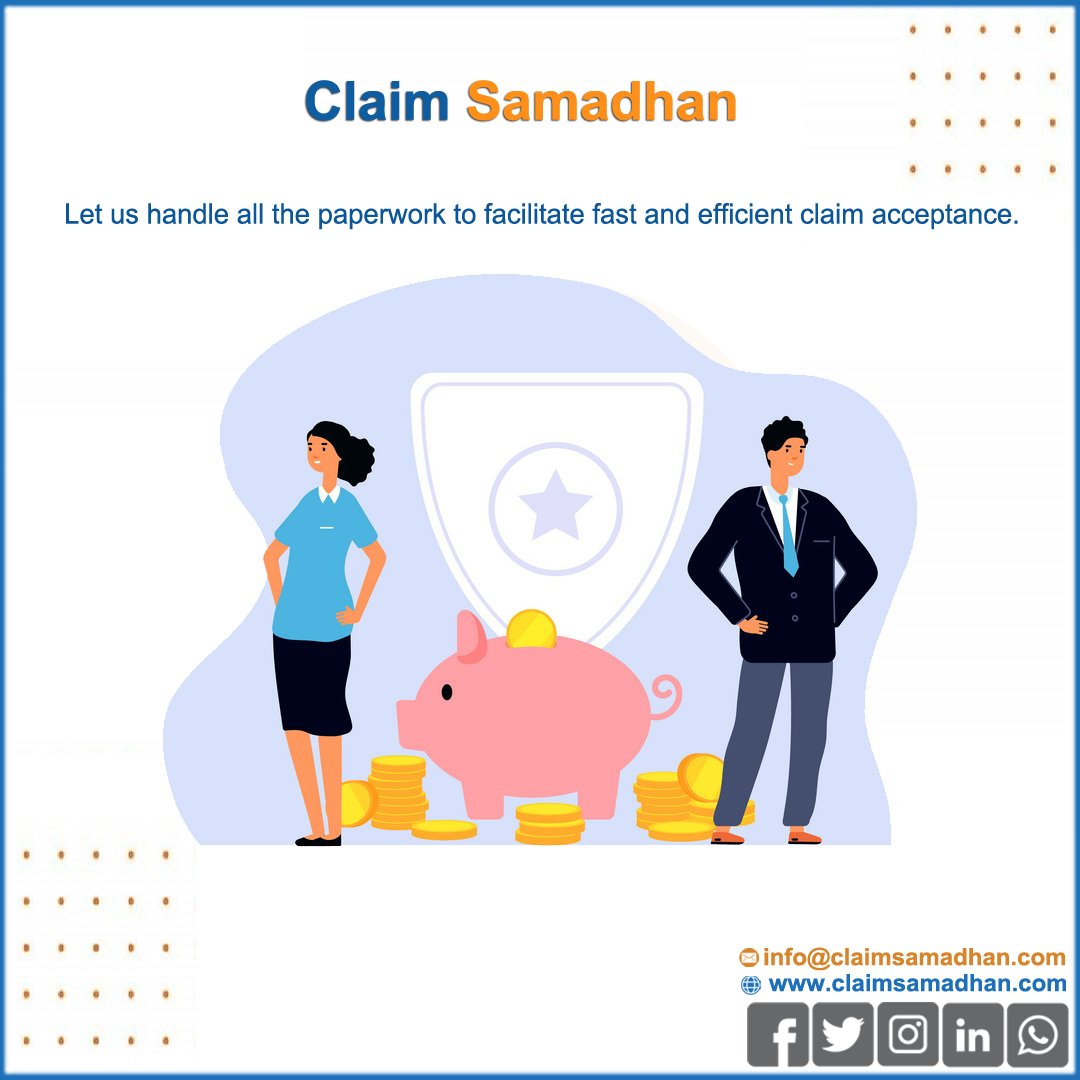 claimsamadhan's tweet photo. Let us handle all the paperwork to facilitate fast and efficient claim acceptance.

#insuranceclaims #insuranceclaimsrejection #consultant #insuranceagent #insurance #Samadhan #insuranceadvice #insurancelife #insurancepolicy #TeamClaimSamadhan #ClaimSamadhan https://t.co/S82oBLWgC6
