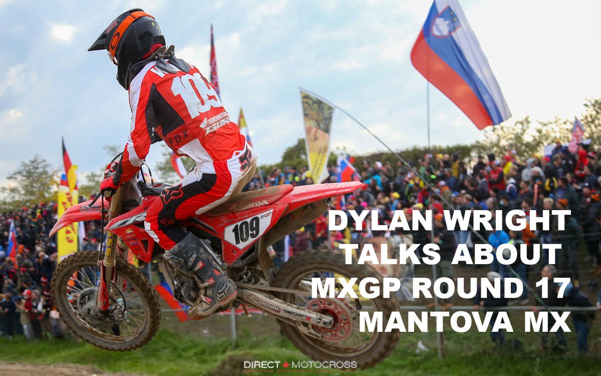 <a href="/dylanrwright/">Dylan Wright</a> talks about <a href="/mxgp/">MXGP</a> Round 17 in Mantova,  Italy.
Presented by <a href="/foxracingcanada/">Fox Racing Canada</a> 
youtu.be/ymnzE55vSZY

#mx #Motocross <a href="/HondaMotoCA/">HondaMotoCA</a> <a href="/GopherDunes/">Gopher Dunes</a>