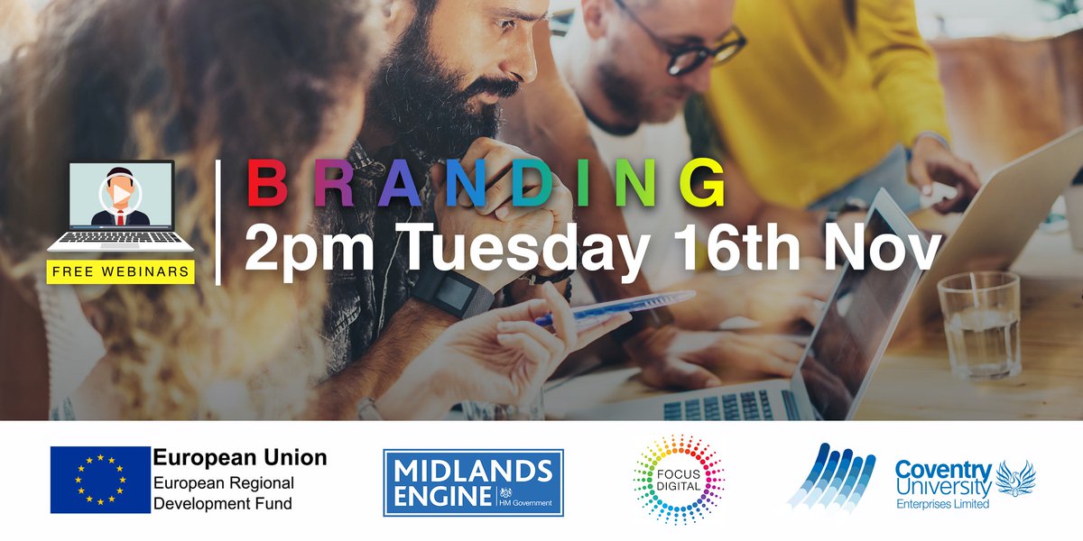 CUSBusiness's tweet photo. Your brand is arguably one of your organisation’s most important assets This webinar will show you how to create a brand that works for you & importantly, your customers.
https://t.co/mbk0aKPuh5
16.11.21 - 2pm
#FocusDigitalERDF
@CUEBusiness https://t.co/ba2sTeWp8z