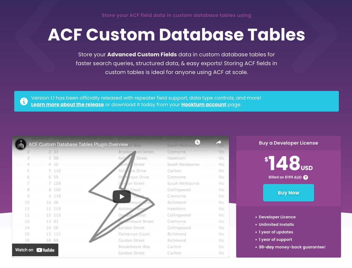 dmpinder's tweet photo. Just renewed @vatu's subscription for two wonderful plugins from @hookturn_io: ACF Custom Database Tables and Advanced Forms Pro!

If you're a WP dev using ACF, you need these in your toolbelt!

#wordpress #wpdev https://t.co/3xC2WLeqAd