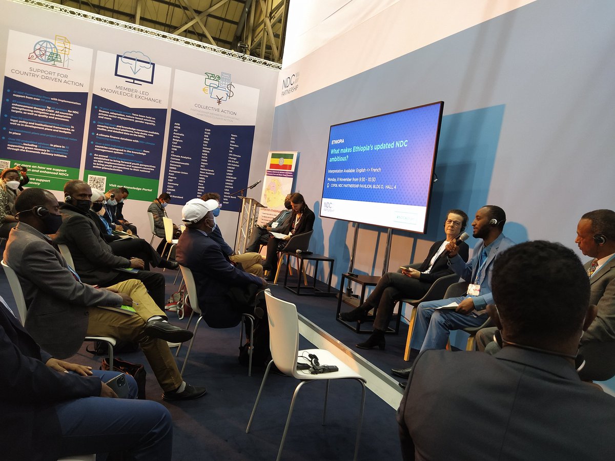 surafel_kindu's tweet photo. A panel discussion about Ethiopia's ambitious and updated NDC at #COP26 @UNFCCC @YNCCCOFFICIAL @IIED @mfaethiopia @TheYouthPrint https://t.co/mUI36qwBjR