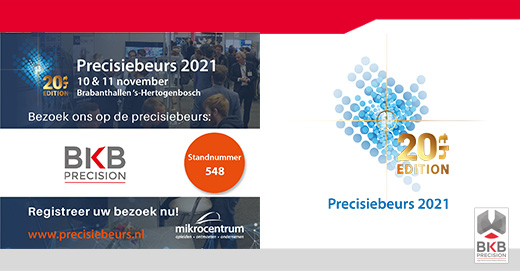 bkbprecision's tweet photo. Het is bijna zover, deze week vindt de #Precisiebeurs plaats. Bezoek ons op onze stand #548. Nog niet aangemeld als bezoeker? Registreer uw ticket hier: https://t.co/8XvCXDgyct #BKBPrecison #kunststofbewerking #20jaarprecisiebeurs https://t.co/IAt8BTg2oS