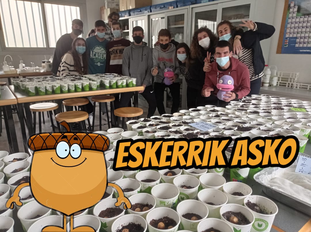 LaSalleEibar's tweet photo. ESKOLA AGENDA 2030, EZKURRAK EREITEN
Agenda Escolar 2030 - Sembrando bellotas
#lasalleeibar #eibar #isasi #azitain #agenda30 #ezkurrakereiten #ezkurrak #eibarkobasobiziak #lehorrekoekosistemetakobizitza #vidadeecosistemasterrestres #basoak #bosques #ITB #harantzagobegira #natura https://t.co/1AABDBQGdU