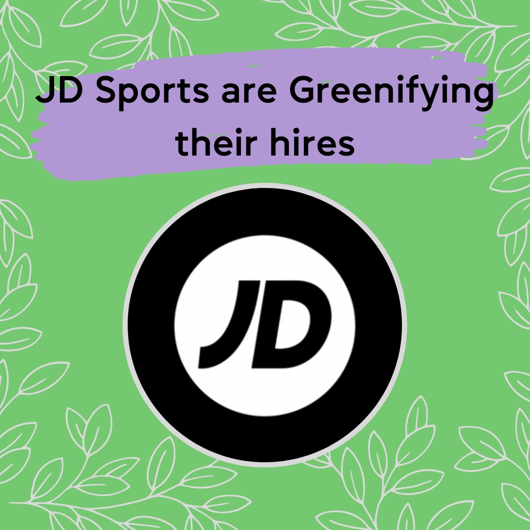 WeGreenify's tweet photo. @JDSports to Greenify new hires! 🌿

By enviro-offsetting new hires placed by @forwardrole recruitment in their multi channel division, JD Sports is stepping up to the plate and making a measurable impact in the fight against climate change, while connecting to Gen Z candidates. https://t.co/8zunuPx5DL