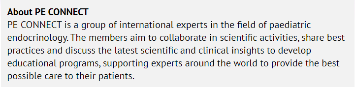 peconnectinfo's tweet photo. What is PE CONNECT?
We are a group of experts in the field of #paediatric #endocrinology, sharing clinical updates and guidance on best practice.
Want to know more? Sign up for our newsletter & access educational resources: https://t.co/EnwtvNf8XY
#MedEd #peconnect https://t.co/RIIJEbJkA6
