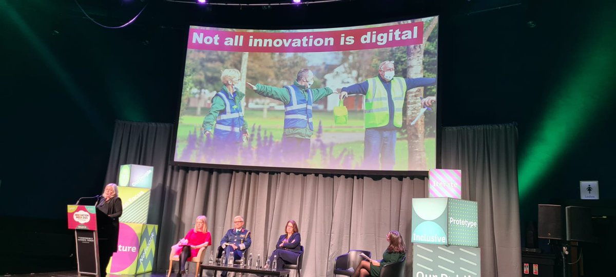 corkcitycouncil's tweet photo. Chief Executive of Cork City Council, Ann Doherty was delighted to speak at the National Innovation Week Conference this morning, highlighting innovation in the public service👩💻 #MakingInnovationReal @OPS_Ireland https://t.co/F7NqM23p8b