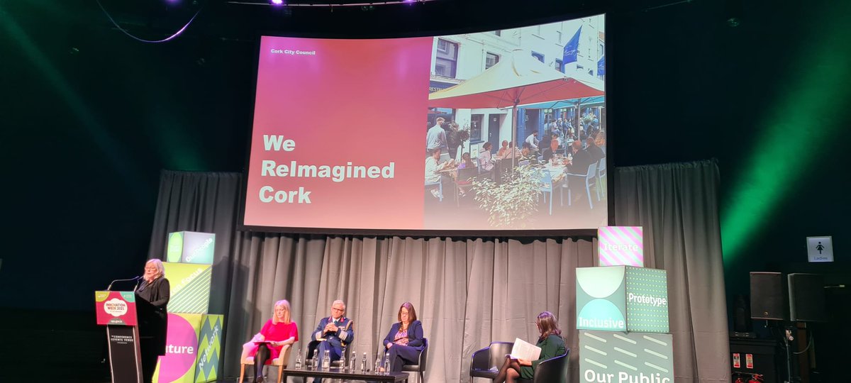 corkcitycouncil's tweet photo. Chief Executive of Cork City Council, Ann Doherty was delighted to speak at the National Innovation Week Conference this morning, highlighting innovation in the public service👩💻 #MakingInnovationReal @OPS_Ireland https://t.co/F7NqM23p8b