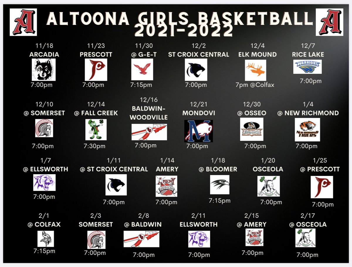 Coach_Peplinski's tweet photo. One of the best days of the Wisconsin high school basketball season is here! Can’t wait to be back in the gym with the @AltoonaGBB Rails! 1st season playing in the Middle Border Conference &amp; a great season schedule ahead of us! #letsgo #Rails #competewithheart https://t.co/M2vbM1wIPC