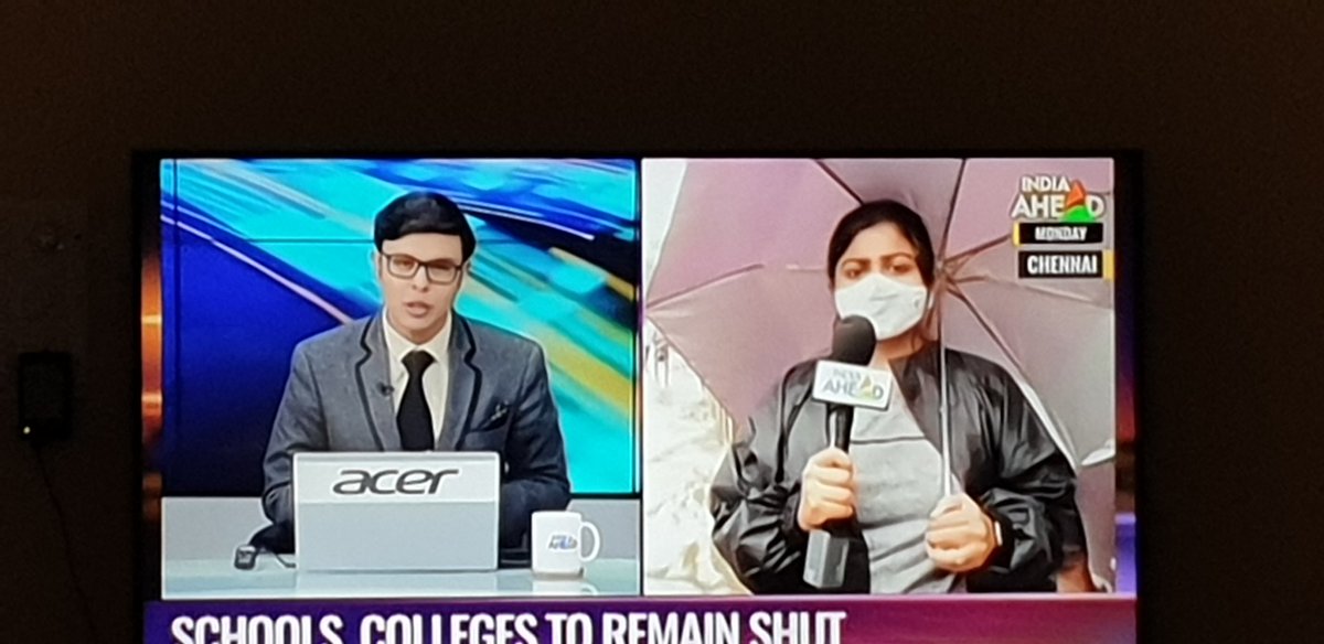 gskswit's tweet photo. @IndiaAheadNews 
This lady reporting from Chennai was so pathetic. Sad that you either don't choose the right people or train them up well. Made no sense of the reporting. https://t.co/keC0MAehyl