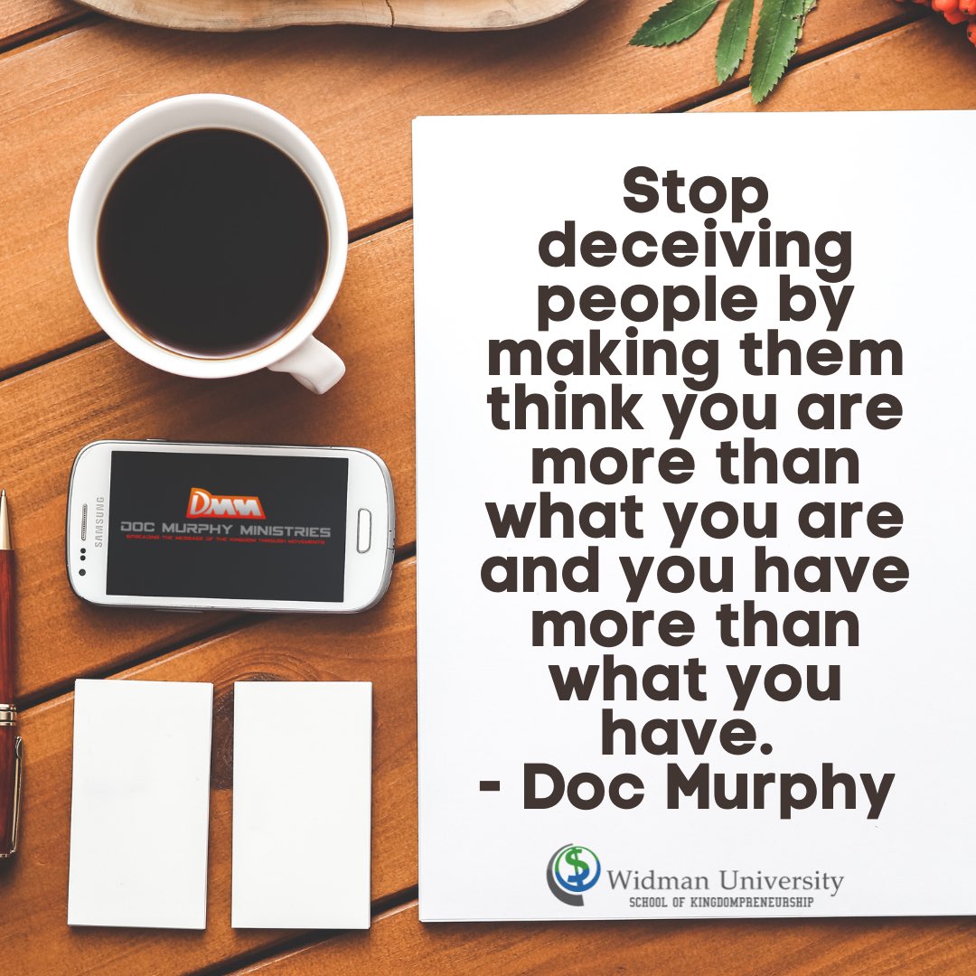 widmanuniv1's tweet photo. Stop deceiving people by making them think you are more than what you are and you have more than what you have.
- Doc Murphy #widmanwisdom #motivation #entrepreneur #integrity #liars #deception #fakes #leadership #business #insecurepeople https://t.co/GOy9loFNJI