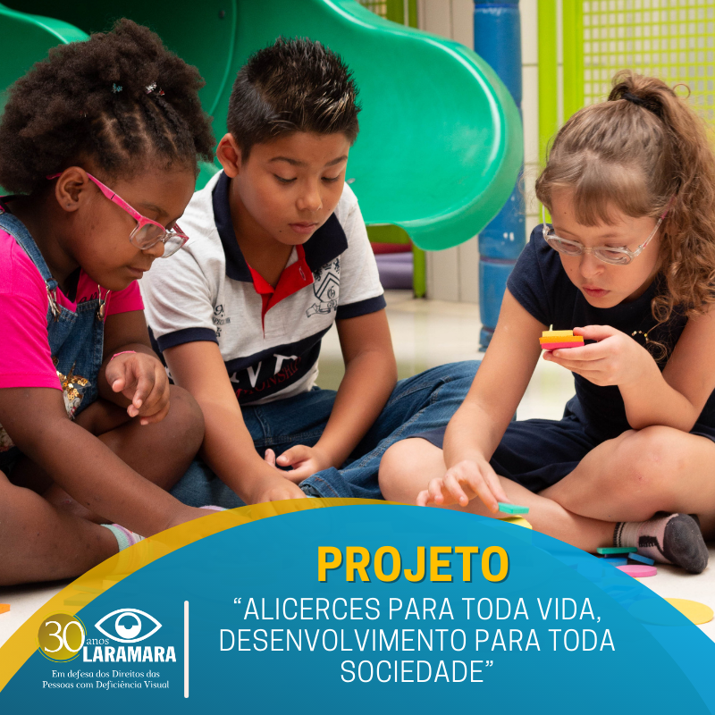 Projetos Laramara 
acesse: laramara.org.br/projetos/ e conheça os nossos projetos que auxiliam para levar inclusão às crianças, jovens e adultos com deficiência visual.

#Laramara #Projetos #Condecasp