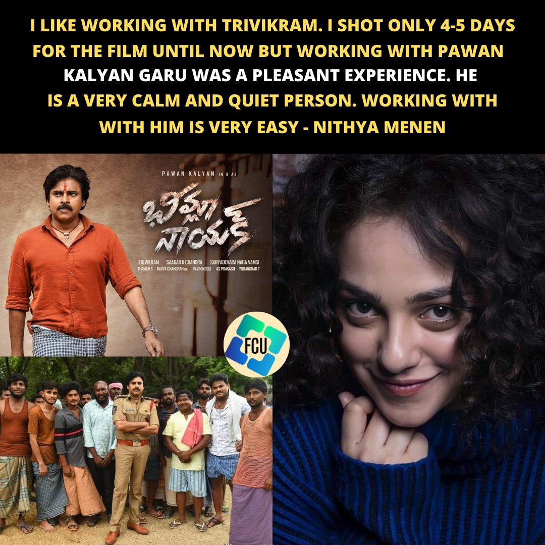 #NithyaMenen #PawanKalyan #BheemlaNayak 

#Trivikram #SagarKChandra

For more film updates follow our page @FilmCelebrityU 

#RanaDaggubati #Samyukthamenon #Pspkranamovie #pspk #powerstarPawanKalyan #Tollywood #Telugu #Hyderabad #Tamilnadu #mumbai #pune #tollywoodactor #Film