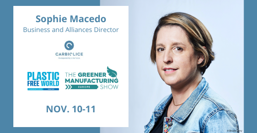 carbiolice's tweet photo. .@MacedoSophie1 will be present at the Plastic Free World Conference &amp; Expo Europe, November 10-11 in Cologne. 
📍 Stand n°246

👉 To register: https://t.co/LMgimo8tiN https://t.co/9jDKGqflEr