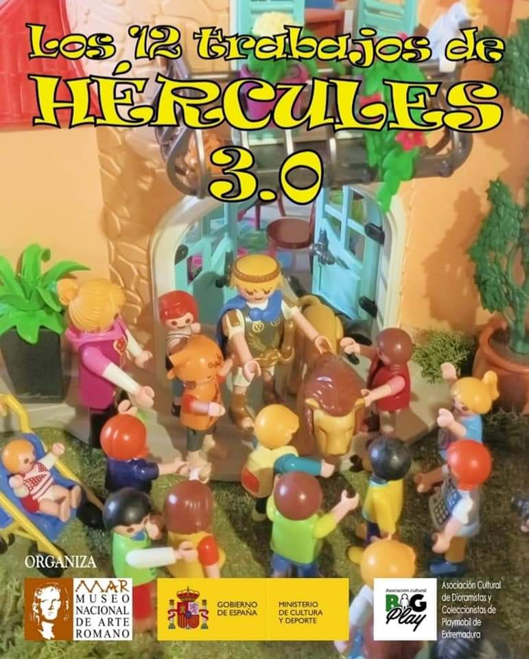 COPEMERIDA's tweet photo. Una exposición de Plamobil le da vida, desde mañana, a los  "Los 12 Trabajos de Hércules 3.0" en el Museo Nacional de Arte Romano de Mérida. 

📆 Del 9 de noviembre al 31 de enero de 2022
📍  @MuseoRomano  

@acbigplay https://t.co/9QaNfPyqnl