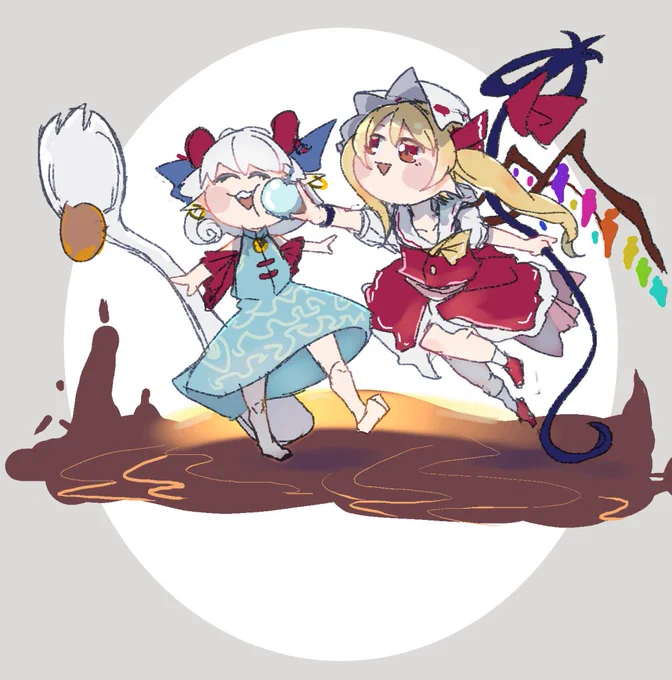 ゆうまちゃんウフフ #東方project #剛欲異聞 #フランドール・スカーレット #饕餮尤魔 