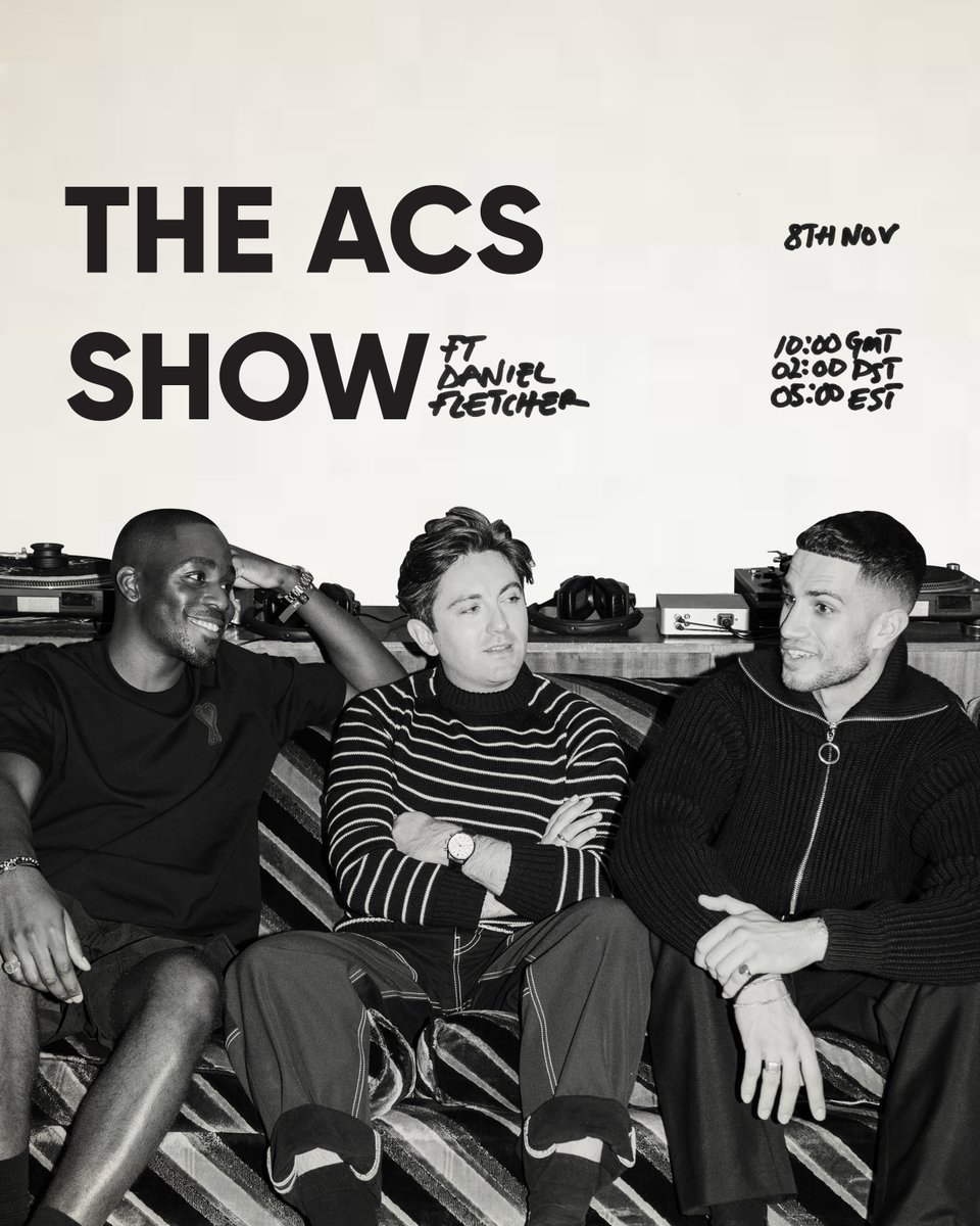 The ACS Show featuring @Danielwfletcher is OUT NOW. Hit the link in our bio to stream the show now! 🌐