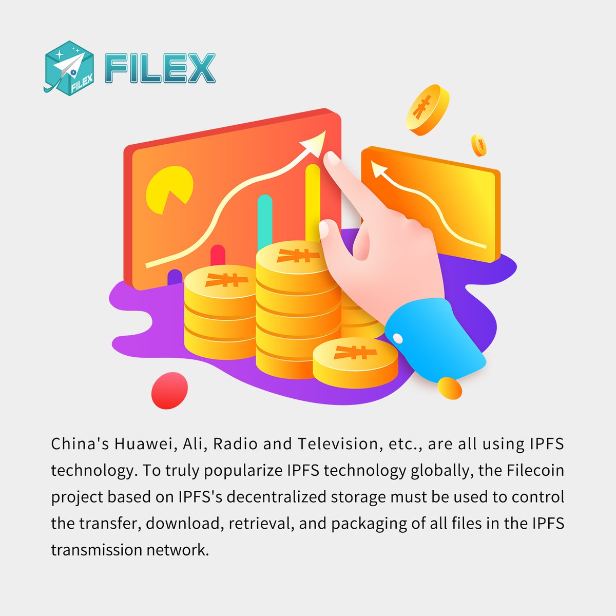 CloudFilex's tweet photo. The Filecoin project based on IPFS's decentralized storage must be used globally.
#filexcloud #filecoin #crypto #blockchain #ipfs https://t.co/U6wi2ZiY9u